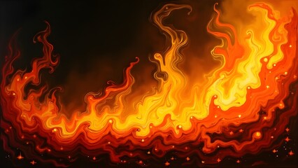 Fototapeta premium Fire Flames Background