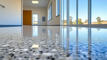 A macro shot of a sparkling, sanitized bathtub with gleaming tiles and fixtures, showcasing the benefits of using sanitizing cleaners to prevent bacteria buildup.