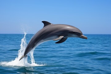 Fototapeta premium dolphin jumping out of the water