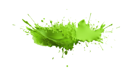 green paint splash
