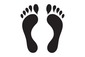 Footprints vector