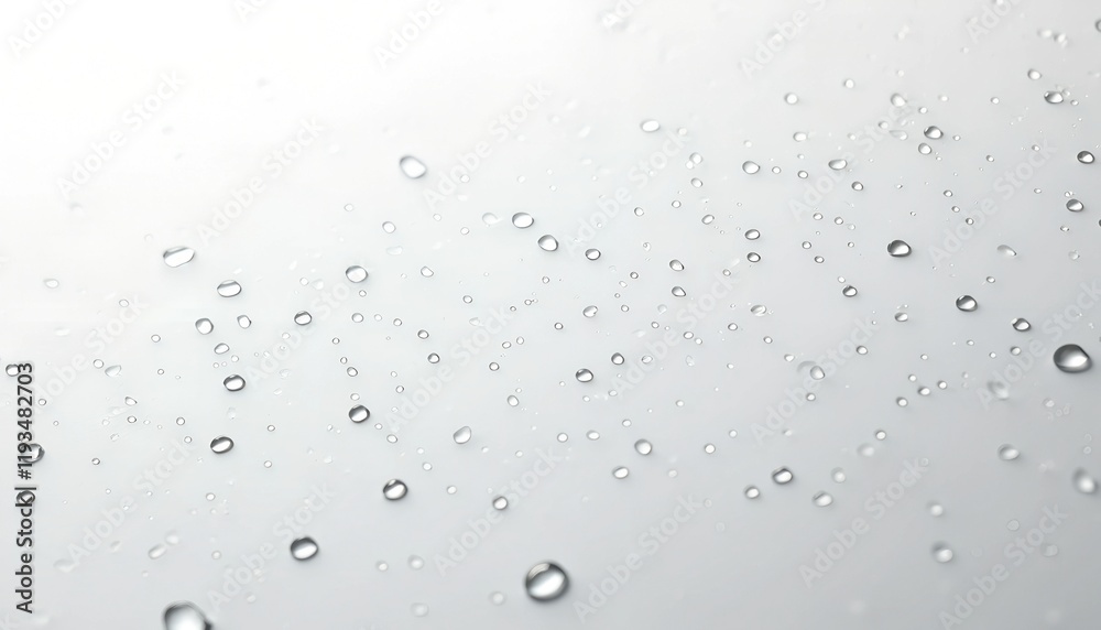 Poster water droplets on a smooth surface, creating a textured background. perfect for design projects need