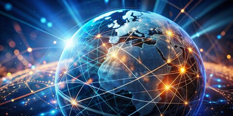 Obraz premium Global SEO: Earth Search Engine Optimization, Internet Marketing Strategy