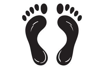 Footprints vector