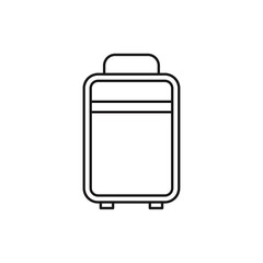 Baggage icon line art vector