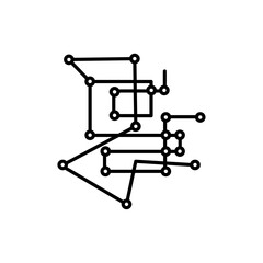 Complexity icon line art vector