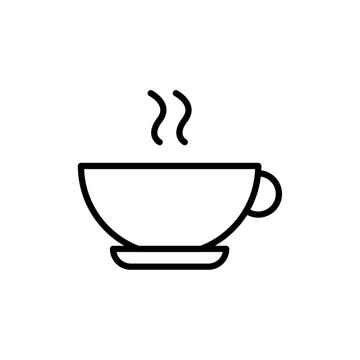 recommend clip art: coffee cup icon line art vector