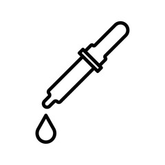 Dropper icon line art vector