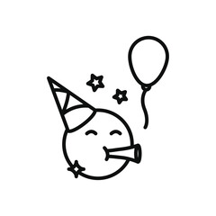 Party icon line art vector