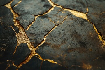 Obraz premium Cracked Ground Close-Up