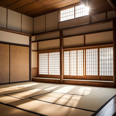 Karate Dojo with Tatami Mats