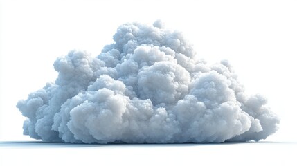 Soft White Clouds Floating in Bright Sky Background for Imagery