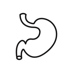 Stomach icon line art vector