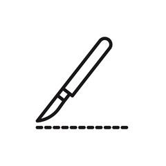 surgery icon line art vector