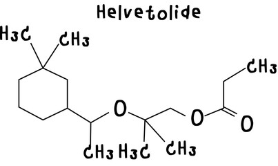 Helvetolide,chemical structure of Helvetolide illustration