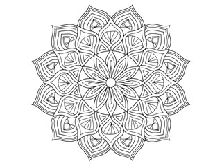 mandala design for coloring page