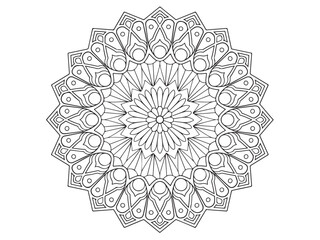 mandala design for coloring page