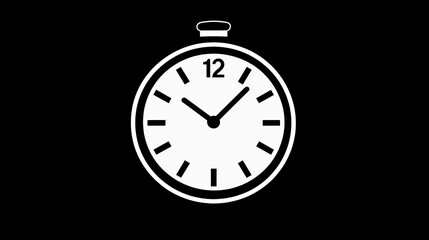 Late icon. Late icon on a white background, isolated. The icon has three uses in applications and websites. Vector illustration. Late icon on a white background.