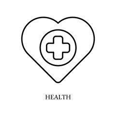 Icon a HEALTH , isolated against a clean background.