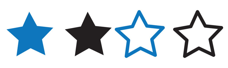 Fototapeta premium star Icon tool Flat Style outline