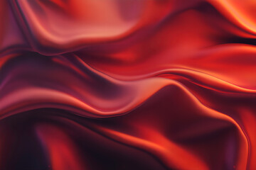Obraz premium Red silk satin fabric background.