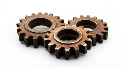 The head vector logo of gears. Brand logo in the form of gears