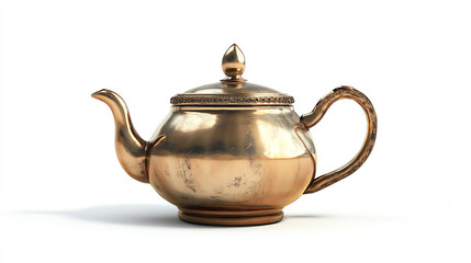 A beautifully crafted vintage teapot featuring intricate details and a polished surface, perfect for tea lovers and collectors.