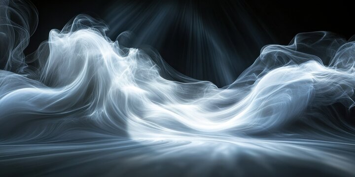 Abstract white smoke background accentuated