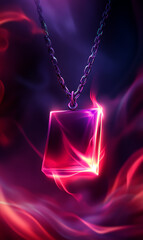 A captivating pendant glowing with vibrant colors, symbolizing unique style and personal expression in modern jewelry fashion.