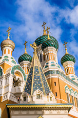 Fototapeta premium La Cathédrale Orthodoxe Saint-Nicolas de Nice