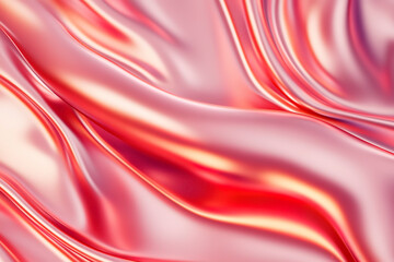 Obraz premium Red silk satin fabric background.