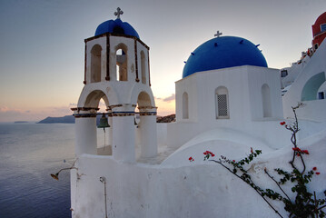 Griechenland - Santorini - Oia - Blaue Kuppelkirche