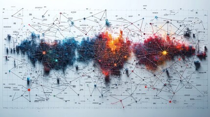 Global Network Visualization: A Complex Web of Interconnections