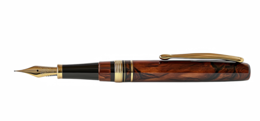 fountain pen isolated on white