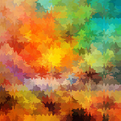 Obraz premium Colorful splashed abstract background. Splash effect and camouflage. Splattered backdrop.