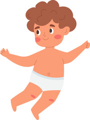 Playful Cupid. Valentine's Day. Vector illustration.