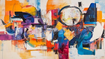 Vibrant portrayal of abstract art representing philosophical archetypes unity universal truths