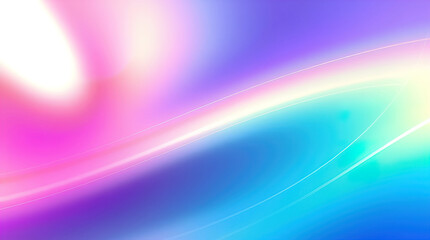 3D rendering of an abstract background with iridescent futuristic design elements, illuminated by artistic lighting to create a visually striking composition of abstract shapes