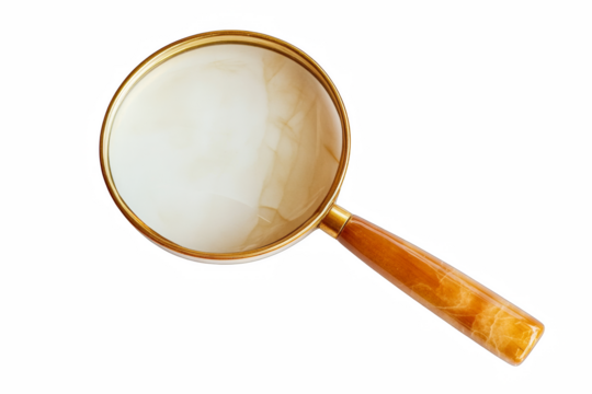 magnifying glass isolated on white
