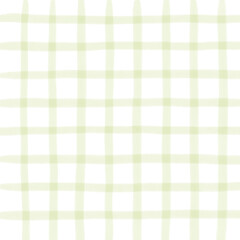 Sage Green Plaid Gingham Hand Drawn Background Pattern Overlay