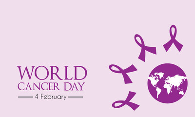 World Cancer Day banner editable eps file 