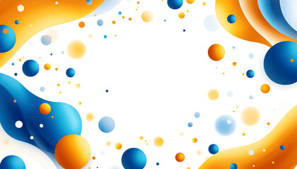 Vibrant abstract design featuring colorful orbs and fluid shapes, perfect for backgrounds or creative projects.