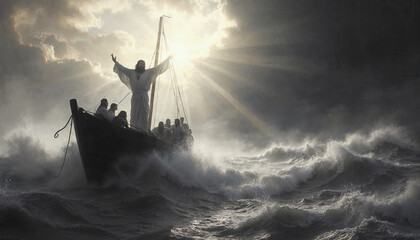 Jesus Calming the Storm: A Scene of Divine Authority