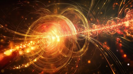 Digital visualization of a quantum network, showcasing quantum communication channels transmitting encrypted data with quantum entanglement