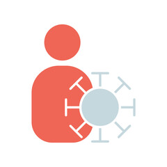 Icon a ILLNESS, isolated against a clean background.