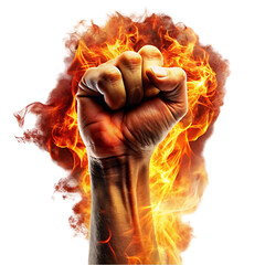 Fiery Fist Power Strong Arm Burning Energy Force hot man art fire hand heat bold flame    