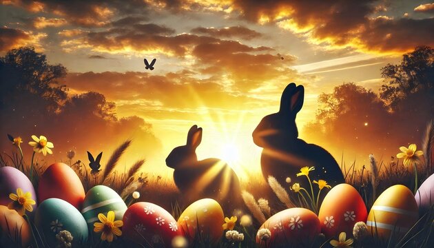 Peaceful Easter Morning Scene