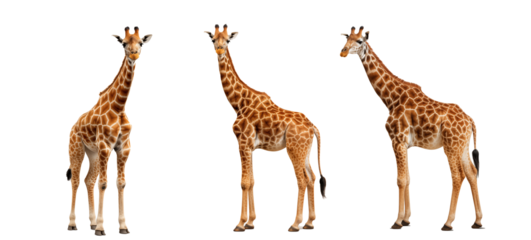 giraffe isolated on white background