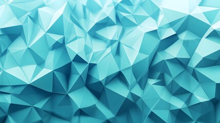 Obraz premium Abstract Teal Triangular Geometric Background