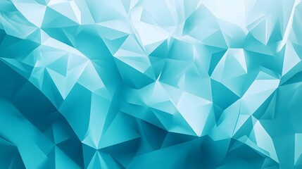 Obraz premium Abstract Teal Low Polygonal Background Design